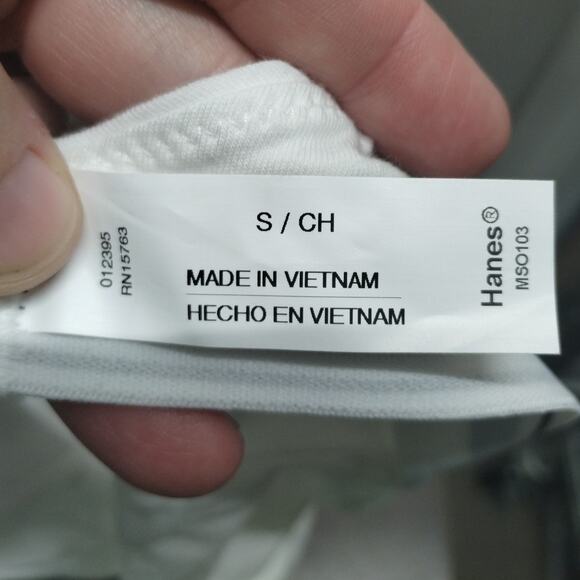 Hanes Originals NWT Size Small White ComfortFlex Bra Wireless Bralette MSO103 - Picture 4 of 6